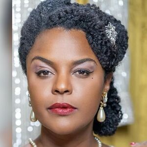 Vintage Faux Pearl Drop Earrings from my Besame Cosmetics Campaign.